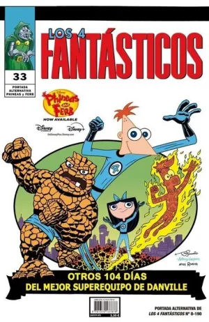 LOS CUATRO FANTASTICOS V7 #190 /08 (PORTADA DISNEY FANTASTIC FOUR 11)