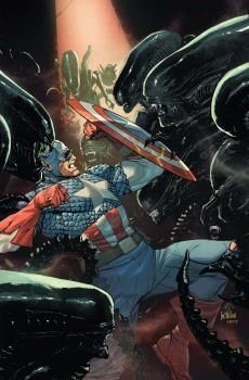 ALIEN VS CAPITÁN AMÉRICA