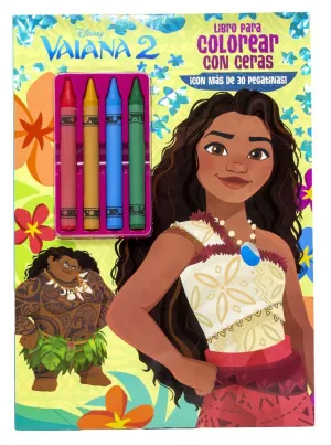VAIANA V2. LIBRO PARA COLOREAR CON CERAS