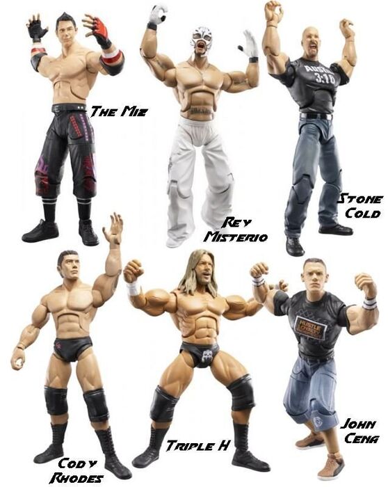 Raro WWE John Cena Clásico JAKKS lucha libre figura 
