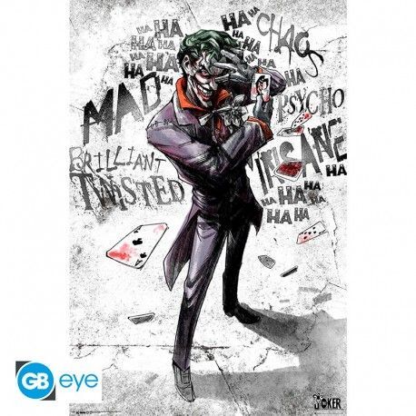 POSTER DC COMICS 91,5 X 61 CM JOKER. Estatuas y decoracion