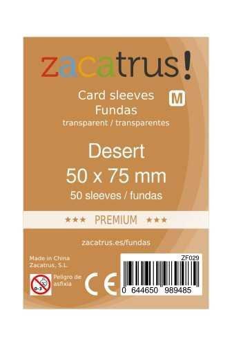 Fundas Zacatrus Desert Premium 50 Mm X 75 Mm 50 Juegos De Mesa Fundas Cartas Comic Stores
