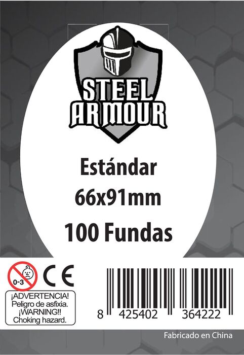 FUNDAS STEEL ARMOUR ESTANDAR 66X91 MM (100). Cartas - fundas cartas. Comic  Stores