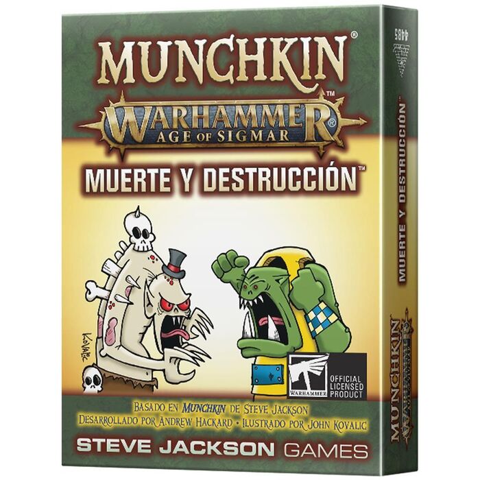 Munchkin Deathly Pail de Steve Jackson Games, juego de mesa de estrategia
