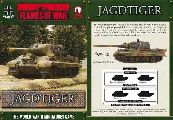 Fow Jagdtiger Miniaturas Flames Of War Comic Stores