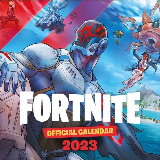 CALENDARIO 2023 FORTNITE 30X30. Estatuas y decoracion calendario