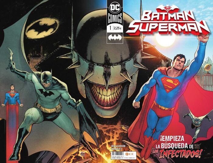 BATMAN / SUPERMAN #001. EMPIEZA LA BUSQUEDA DE LOS INFECTADOS! (GRAPA).  WILLIAMSON - MÁRQUEZ. Libro en papel. 9788418094927 Comic Stores