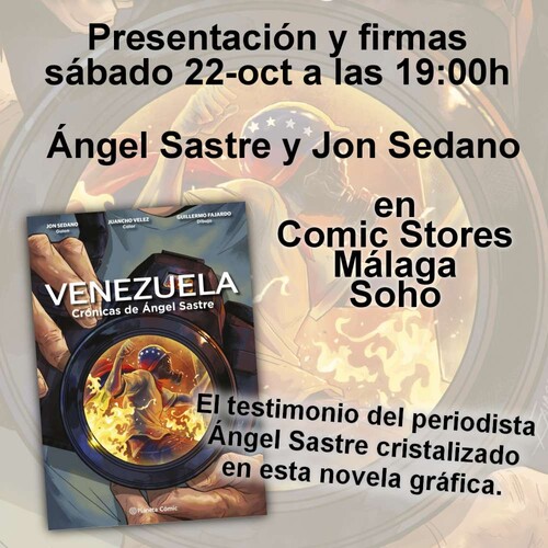 Presentación y firma de Venezuela: Crónicas de Ángel Sastre