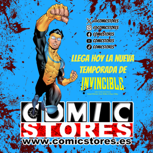 Invencible T2 aterriza hoy 3 de Noviembre y en Comic Stores estamos listos con todos sus cómics