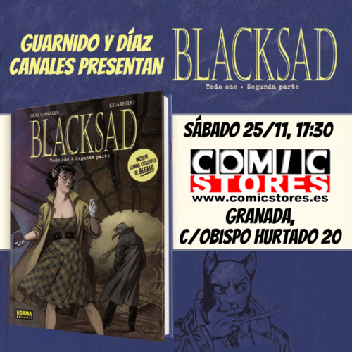 ¡Presentación increíble en Comic Stores Granada con los creadores de Blacksad!