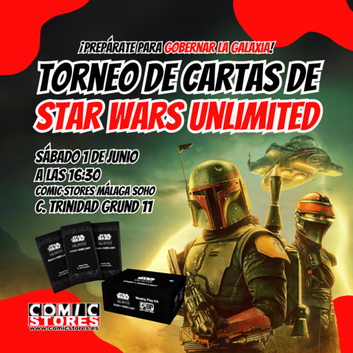 ¡Prepárate para el gobernar la galaxia en Málaga! Torneo de Cartas de Star Wars Unlimited
