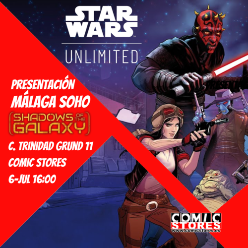 ¡Presentación de Sombras de la Galaxia en Comic Stores Málaga Soho!