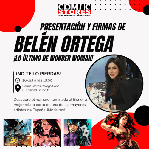 ¡Presentación en Málaga Soho: Belén Ortega y la nueva era de Wonder Woman!