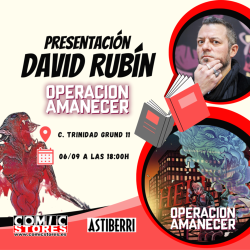 ¡David Rubín vuelve a Comic Stores Málaga Soho a presentar 'Operación Amanecer'!