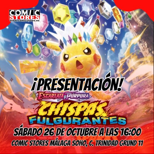 ¡Prepárate para la Presentación Pokémon Chispas Fulgurantes en Comic Stores!