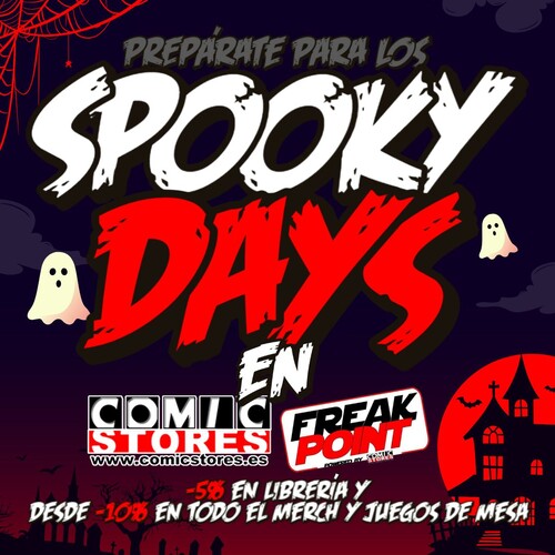 ¡Prepárate para los Spooky Days en Comic Stores y Freak Point!