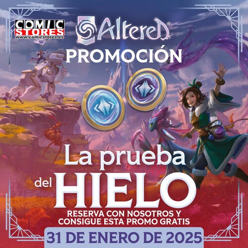 ¡Prepárate para la nueva expansión de Altered! Reserva con nosotros 5 sobres de 'La Prueba del Hielo' y consigue un marcador exclusivo.