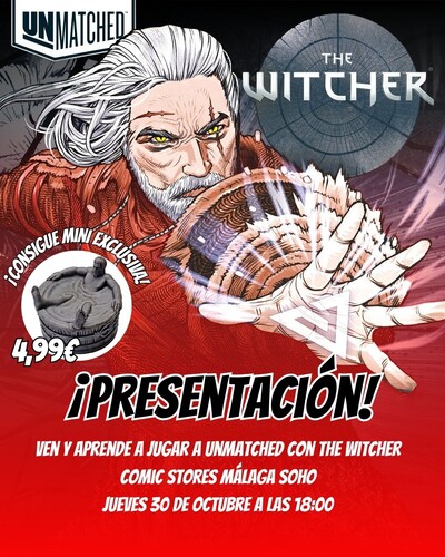 ¡Cacería en Kaer Morhen! Presentación de Unmatched: The Witcher en Málaga Soho