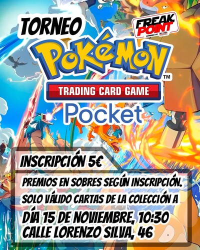 ¡Primer torneo de Pokémon TCG Pocket en Freak Point Málaga!