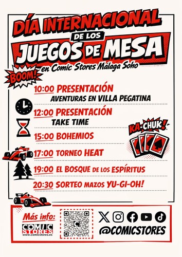 ¡Celebramos el Día Internacional de los Juegos de Mesa con un maratón legendario en Comic Stores Málaga Soho!