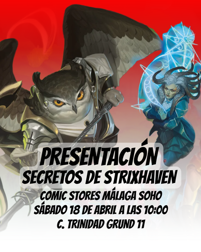 ¡La magia académica te espera! Reserva tu plaza para la presentación de Secretos de Strixhaven en Comic Stores Málaga Soho