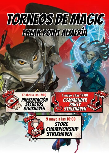 ¡Matricúlate en la magia! Descubre los torneos y la presentación de Secretos de Strixhaven en Freak Point Almería