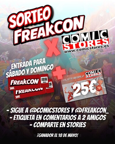 ¡BOMBAZO! Comic Stores se convierte en colaborador oficial de FreakCon 2026 y lo celebramos con un sorteo épico