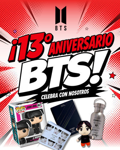 ¡Borahae! BTS cumple 13 años y celebra su regreso triunfal: Festeja el FESTA 2026 con el mejor merch en Comic Stores y Freak Point