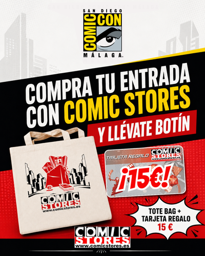 ¡Ya puedes comprar tus entradas para San Diego Comic-Con® Málaga con Comic Stores y llevarte dos regalazos!