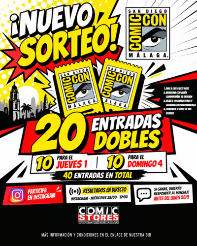 ¡Última llamada! Sorteamos 20 entradas dobles para San Diego Comic-Con® Málaga